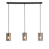 Hængelampe Hugo Dimehouse Antracit LxBxH 102x26x19 Glas Hvid foto set forfra