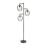 Gulvlampe Fabiola DH Interiør Charcoal LxBxH 61x61x12 Metal Hvid foto set forfra