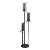 Gulvlampe Jeff DH Interiør Sort Metal Hvid foto diagonalt set forfra