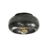 Loftslampe Skyler DH Interiør Sort LxBxH 34x34x18 Nikkel Hvid foto set forfra