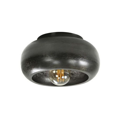 Loftslampe Skyler DH Interiør Sort LxBxH 34x34x18 Nikkel Hvid foto set forfra