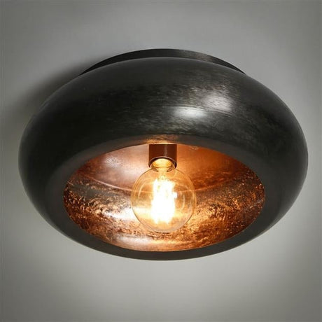 Loftslampe Skyler DH Interiør Sort LxBxH 45x45x20 Nikkel Atmosfærisk foto diagonalt set forfra